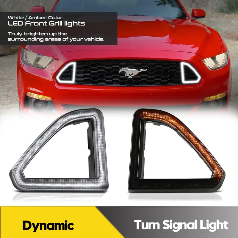 2Pcs No Error Front Grille Bumper LED DRL Running Lights For Ford Mustang 2015-2017 Turn Singal Blinker Lamps Car Accessories
2Pcs No Error Front Grille Bumper LED DRL Running Lights For Ford Mustang 2015-2017 Turn Singal Blinker Lamps Car Accessories