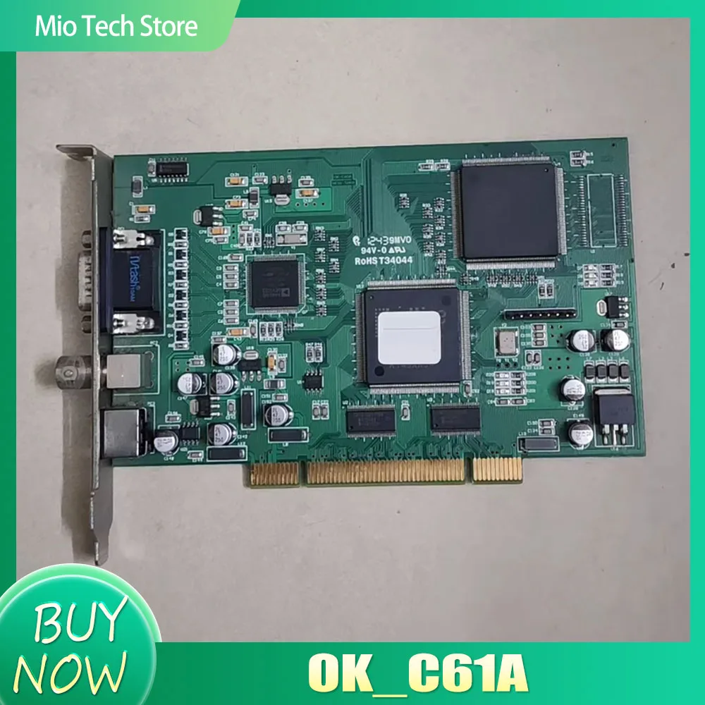 Карта сбора изображения PCI OK_C61A, цветная 12-битная карта сбора изображения 
Карта сбора изображения PCI OK_C61A, цветная 12-битная карта сбора изображения