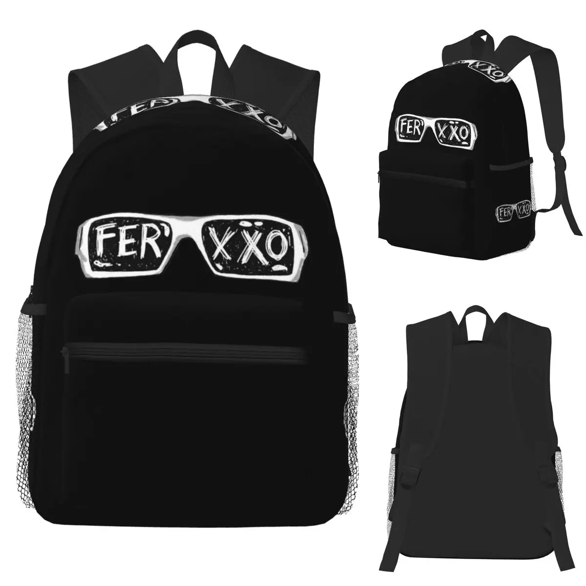 Ferxxo Glasses Feid Logo Student Backpack School Bag Hiking Travel Daypack for Boys Girls Fashion Bookbag Shoulder Bags
Ferxxo Glasses Feid Logo Student Backpack School Bag Hiking Travel Daypack for Boys Girls Fashion Bookbag Shoulder Bags