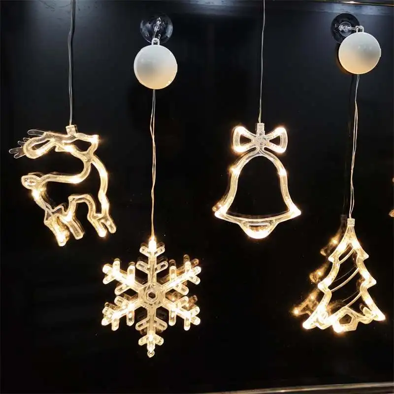 LED Light Christmas Tree Snowflake Santa Deer Moon Hanging Sucker Lamp Window Ornaments Decoration for Home 2023 New Year Decor
LED Light Christmas Tree Snowflake Santa Deer Moon Hanging Sucker Lamp Window Ornaments Decoration for Home 2023 New Year Decor
