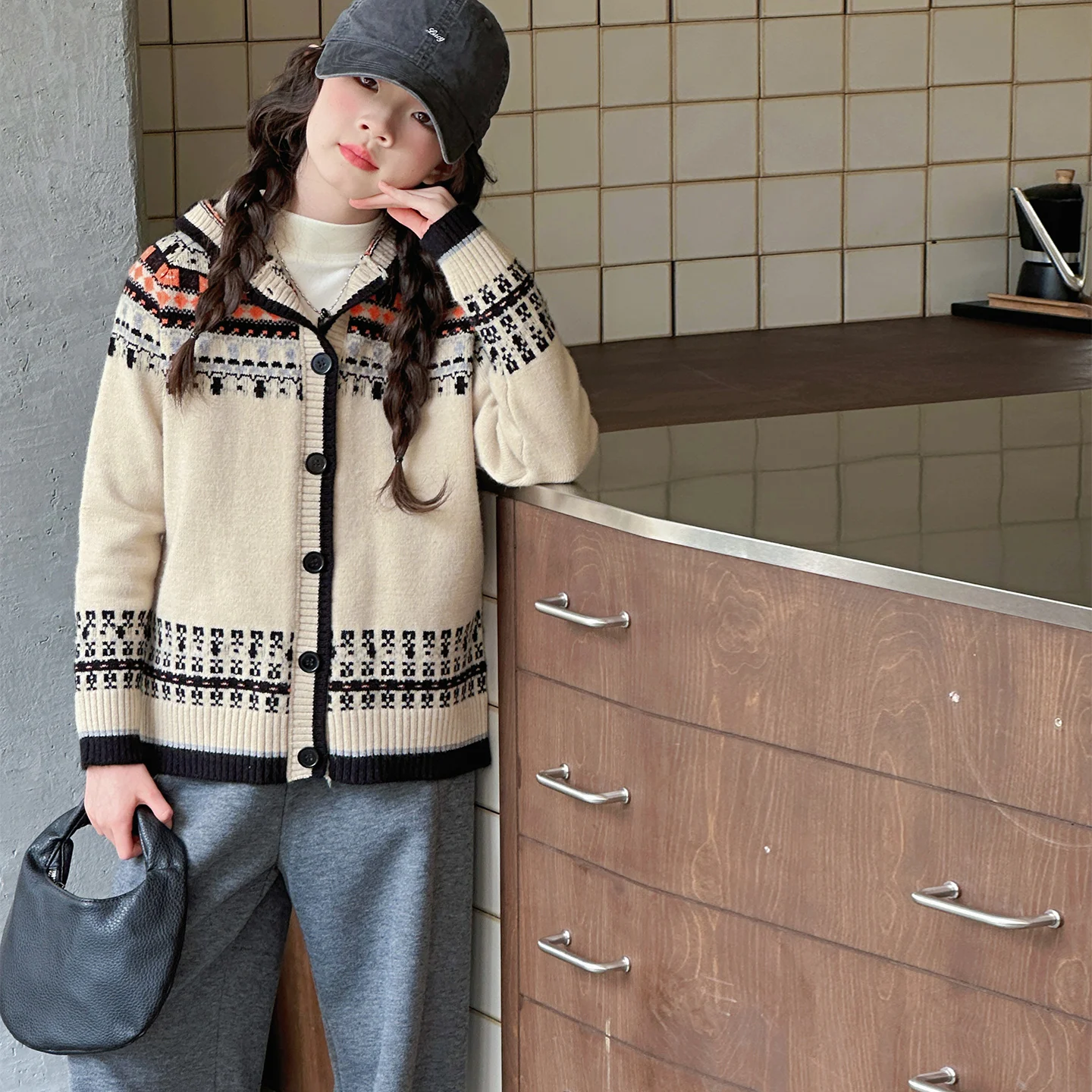 Kid Sweater 4-14Y Baby Girl Casual Fashion Spring&Autumn Fair Hooded Cardigan Tween Vintage Outfit Child Korean Style Knitted
Kid Sweater 4-14Y Baby Girl Casual Fashion Spring&Autumn Fair Hooded Cardigan Tween Vintage Outfit Child Korean Style Knitted