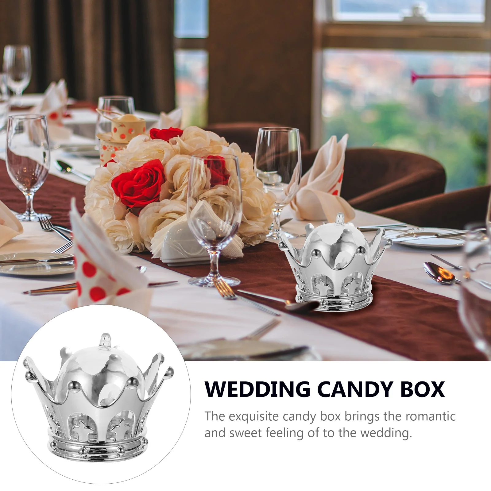 Wedding Candy Box Plastic Crown Shaped for Parties Festivals Holding Chocolate Gifts Beautiful Durability Special Occasions Gift
Wedding Candy Box Plastic Crown Shaped for Parties Festivals Holding Chocolate Gifts Beautiful Durability Special Occasions Gift