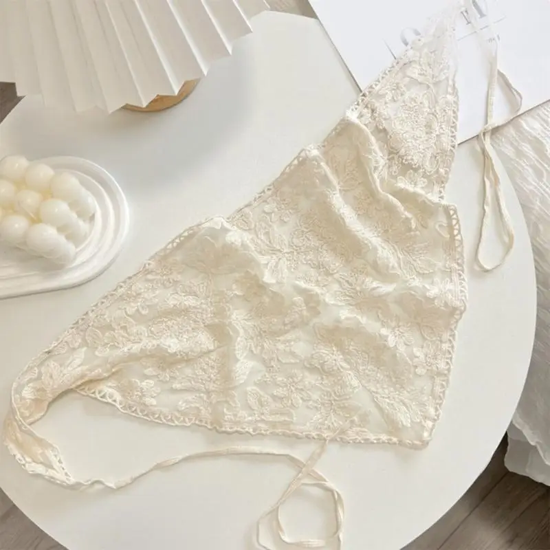 39BD Elegant French Farm Lace Triangular Headscarf Stylish Scarf Head Wrap Korean Fashion Hair Band for Women and Girls
39BD Elegant French Farm Lace Triangular Headscarf Stylish Scarf Head Wrap Korean Fashion Hair Band for Women and Girls