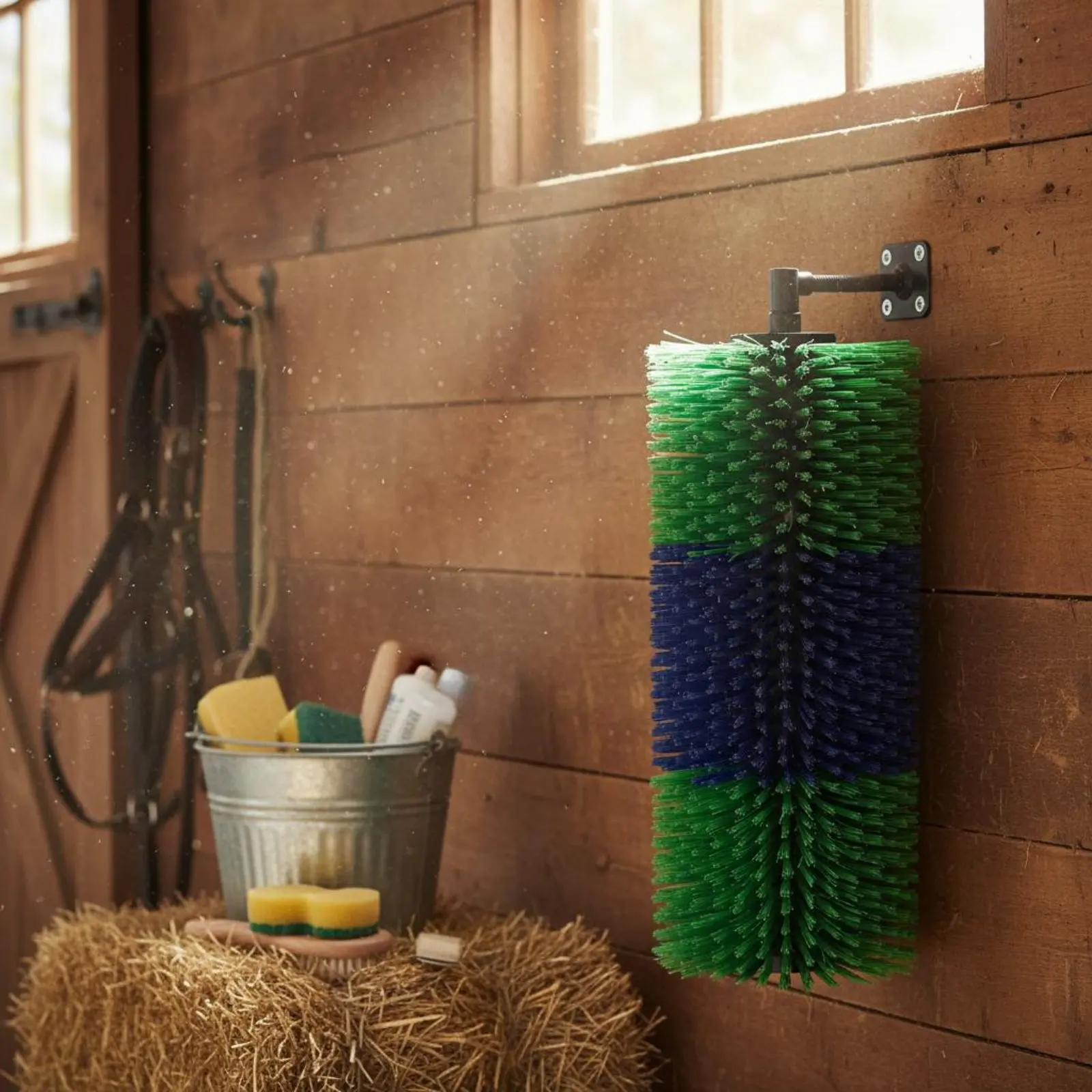 Cow Grooming Brush Easy to Install Sheep Body Brush Livestock Back Scratcher Sturdy Bristle Farm Supply Long-Lasting for Stable
Cow Grooming Brush Easy to Install Sheep Body Brush Livestock Back Scratcher Sturdy Bristle Farm Supply Long-Lasting for Stable
