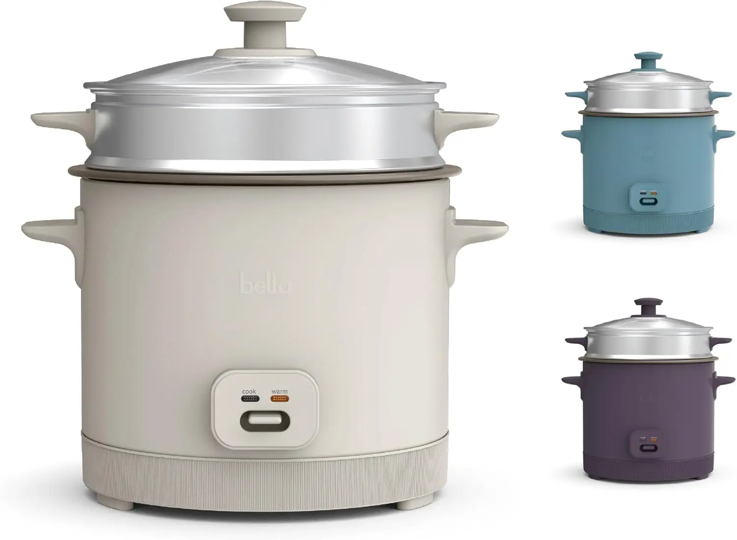 16-Cup Rice Cooker with Steamer Basket, Nonstick Bowl & Keep Warm Function - 400W for Family Meals
16-Cup Rice Cooker with Steamer Basket, Nonstick Bowl & Keep Warm Function - 400W for Family Meals