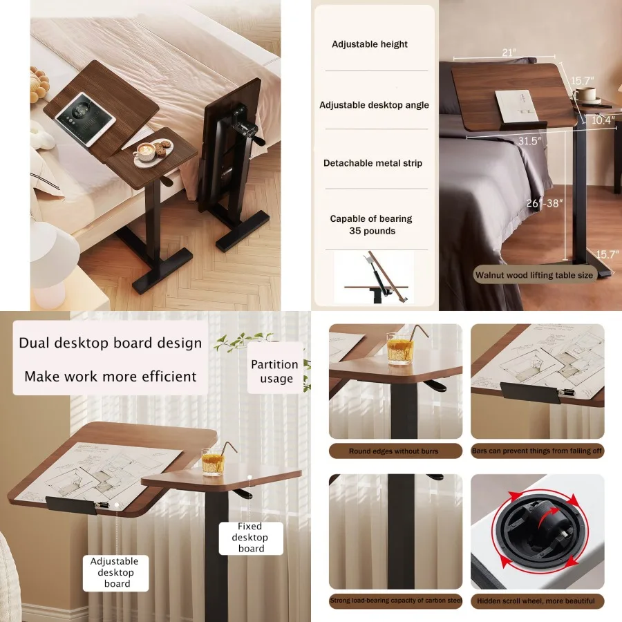 Must‑Have For Bed Working & Watching Height Adjustable Tilting Mobile Overbed Bedside Desk With Wheels
Must‑Have For Bed Working & Watching Height Adjustable Tilting Mobile Overbed Bedside Desk With Wheels