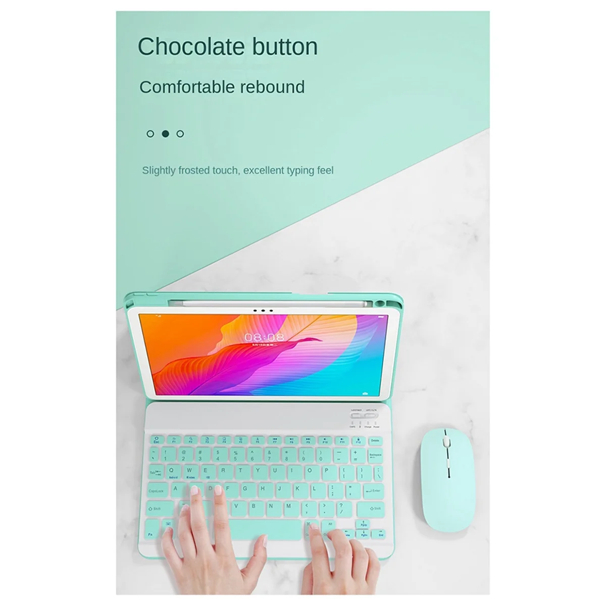 Чехол CMB-pTablet для Xiaomi Mi Pad 6 Pro, 11-дюймовая сенсорная панель с подсветкой, клавиатура с мышью, мятная
Чехол CMB-pTablet для Xiaomi Mi Pad 6 Pro, 11-дюймовая сенсорная панель с подсветкой, клавиатура с мышью, мятная