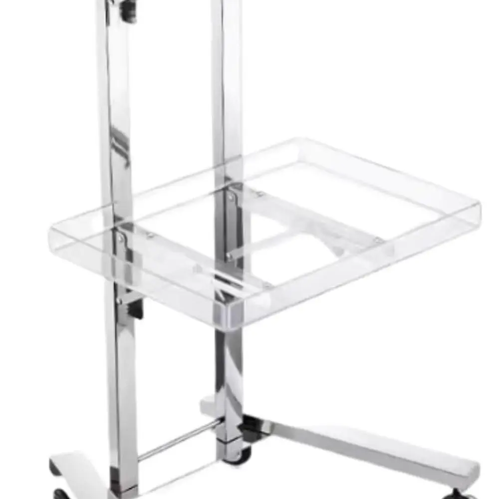 Stainless Steel 2-Tier Rolling Makeup Cart with Wheels for Salon and Mobile Storage (Clear)
Stainless Steel 2-Tier Rolling Makeup Cart with Wheels for Salon and Mobile Storage (Clear)