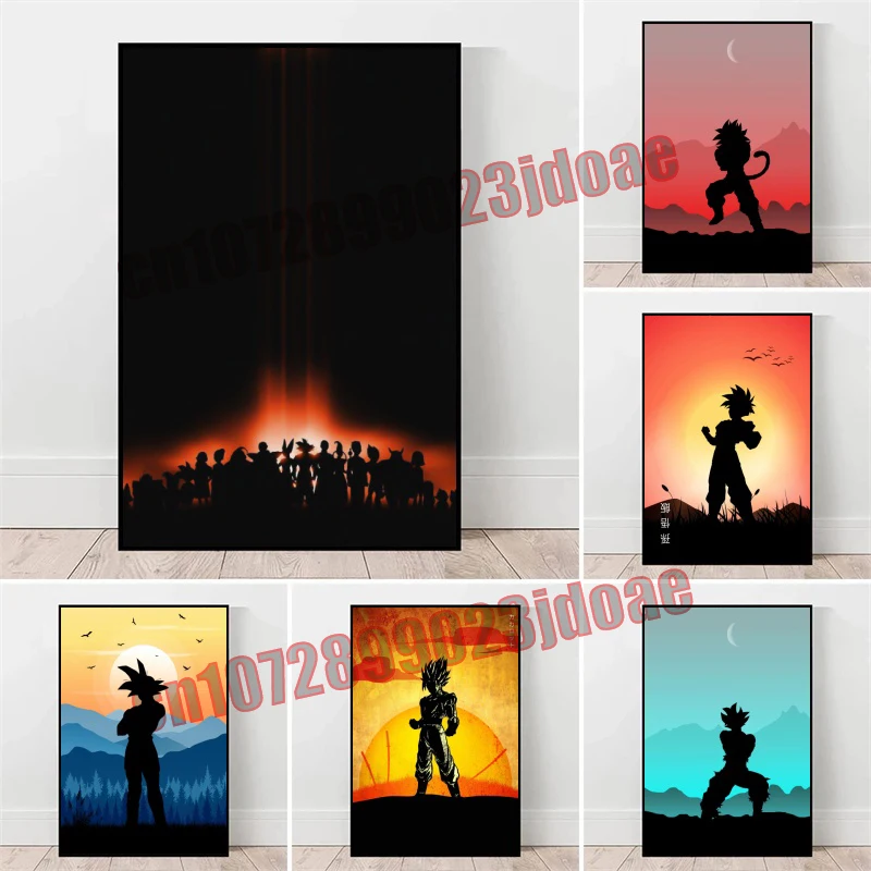 Anime Dragon Ball Goku Kakarot Vegeta Cell Buu Character Silhouette HD Poster High-quality Printing Canvas Painting Mural Gift
Anime Dragon Ball Goku Kakarot Vegeta Cell Buu Character Silhouette HD Poster High-quality Printing Canvas Painting Mural Gift