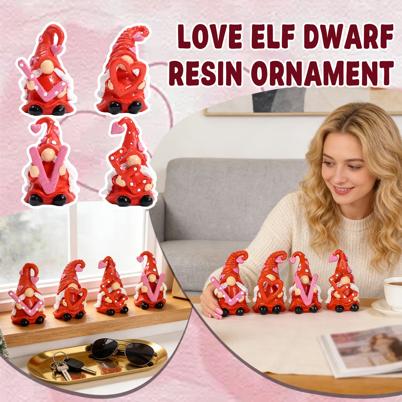 Valentine'S Day Love Dwarf Resin Ornament 4pcs, Wedding Party Decor, Living Room Desktop/Entrance Hall Ornament, Couple Gift
Valentine'S Day Love Dwarf Resin Ornament 4pcs, Wedding Party Decor, Living Room Desktop/Entrance Hall Ornament, Couple Gift