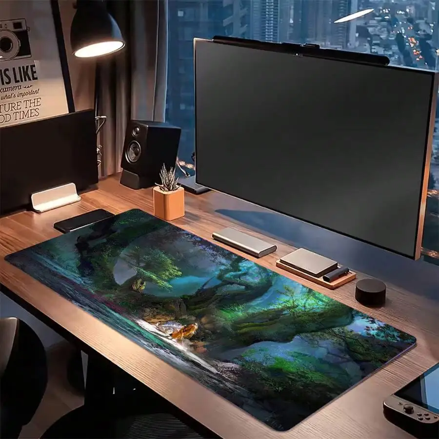 Large Gaming Mouse Pad With Forest Landscape Design Anti-Slip Rubber Base For PC Laptop Office Home Use Washable
Large Gaming Mouse Pad With Forest Landscape Design Anti-Slip Rubber Base For PC Laptop Office Home Use Washable