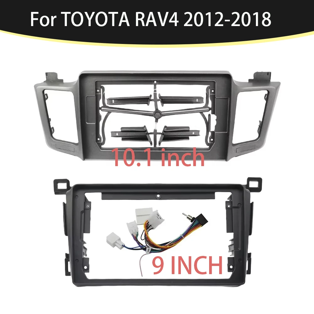 For TOYOTA RAV4 2012-2018(9Inch/10.1Inch) Car Radio Fascias GPS MP5 Android Stereo Player 2 Din Head Unit Panel Dash Frame Trim
For TOYOTA RAV4 2012-2018(9Inch/10.1Inch) Car Radio Fascias GPS MP5 Android Stereo Player 2 Din Head Unit Panel Dash Frame Trim