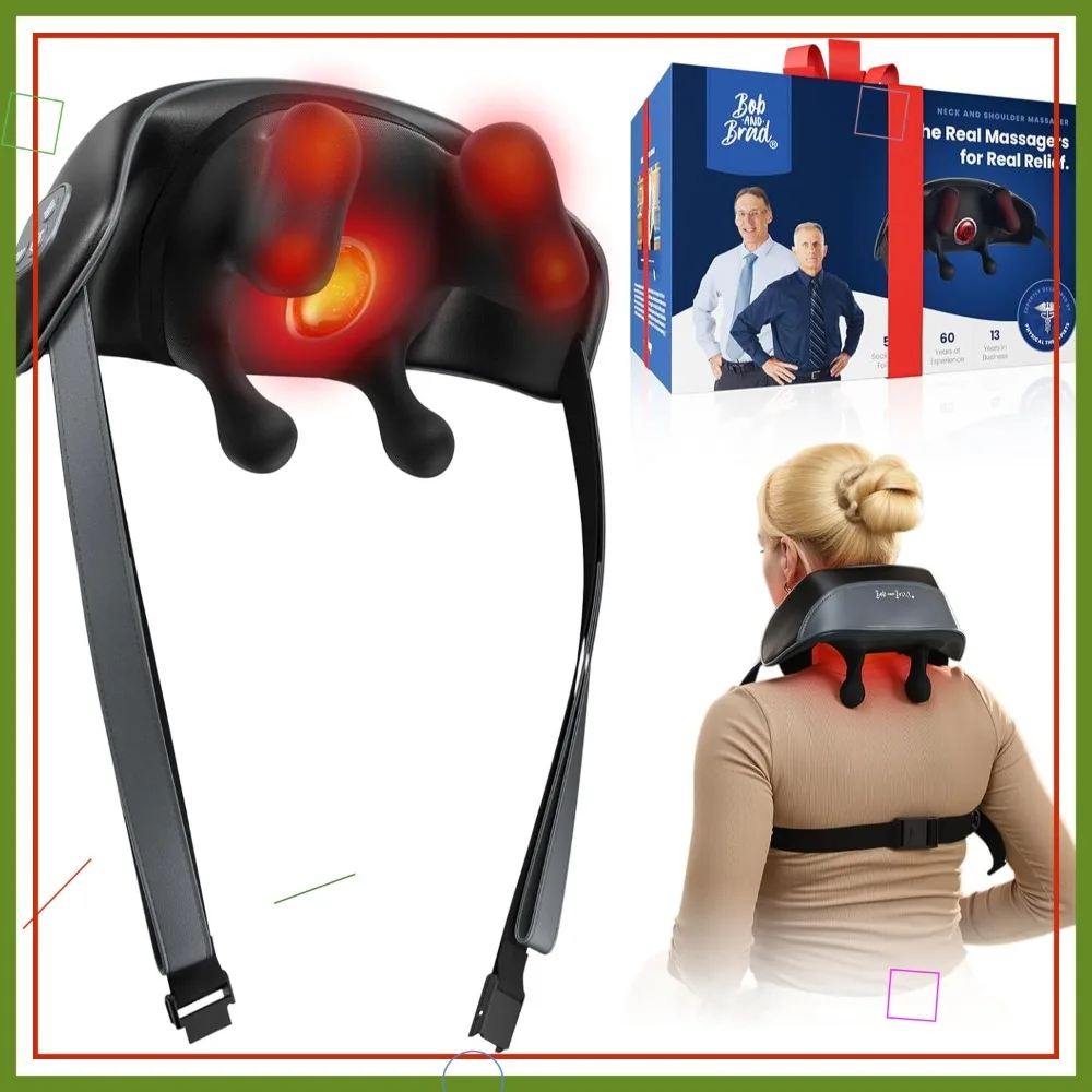Cordless 4D Shiatsu Neck Massager with Heat, Deep Tissue Kneading for Pain Relief, FSA/HSA Eligible, 190 Min Battery
Cordless 4D Shiatsu Neck Massager with Heat, Deep Tissue Kneading for Pain Relief, FSA/HSA Eligible, 190 Min Battery