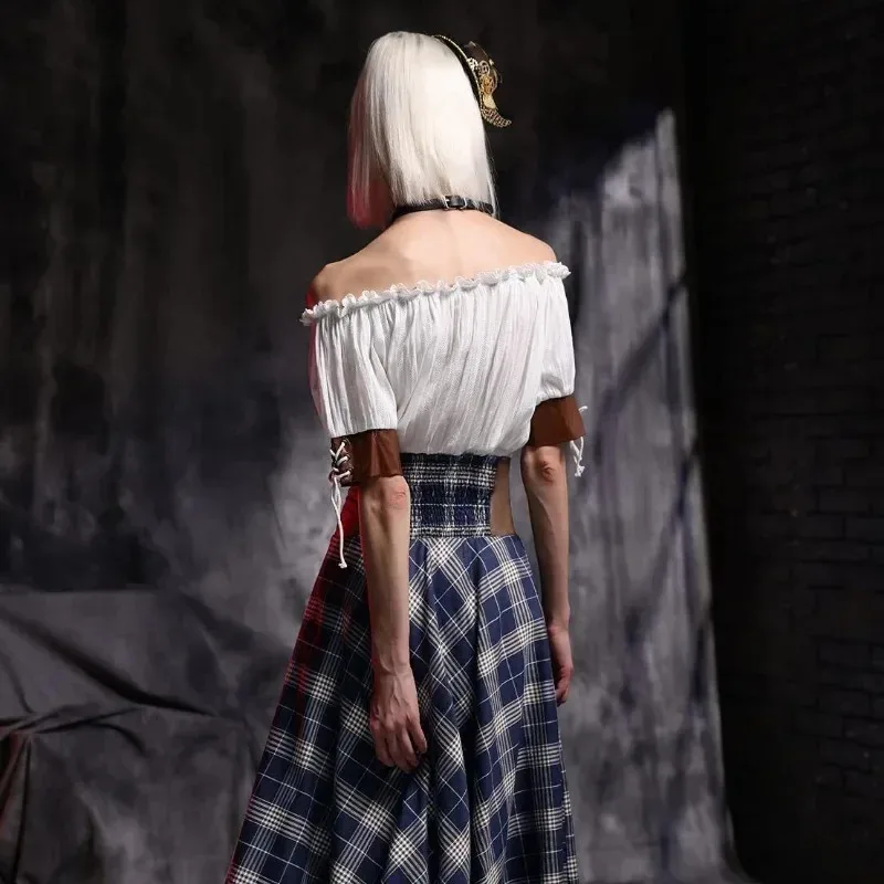 Medieval Age Aristocratic Attire Women's Vintage Blouse Retro Steampunk Top Victorian Sleeve Off Shoulder Shirts Clothes Female
Medieval Age Aristocratic Attire Women's Vintage Blouse Retro Steampunk Top Victorian Sleeve Off Shoulder Shirts Clothes Female
