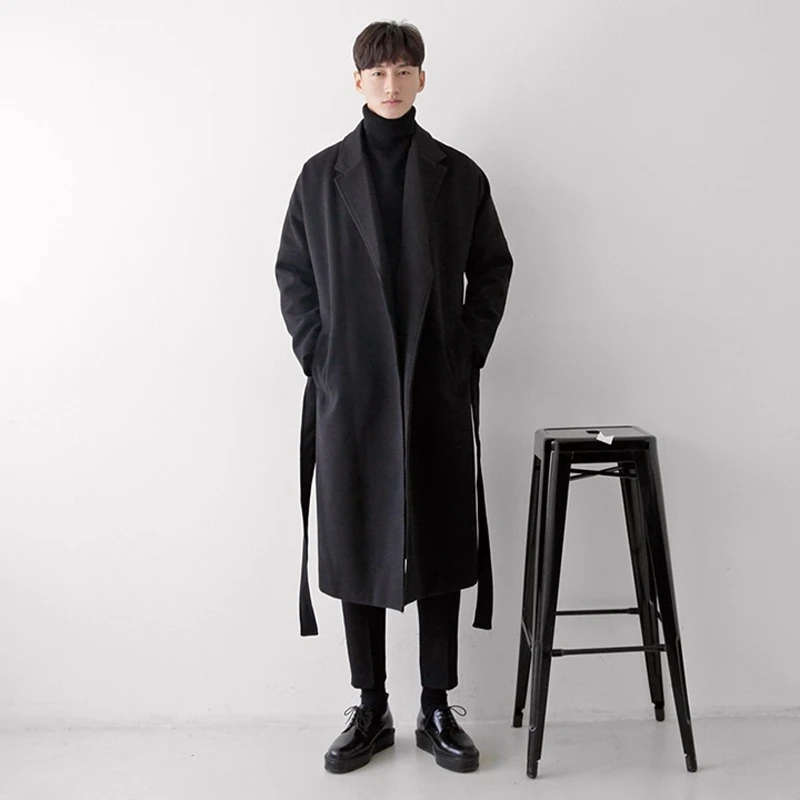 Мужское шерстяное пальто: новая модель, утепленное, в корейском стиле, высококачественное, зимнее, модное, городское, свободного кроя, длинное пальто
Мужское шерстяное пальто: новая модель, утепленное, в корейском стиле, высококачественное, зимнее, модное, городское, свободного кроя, длинное пальто