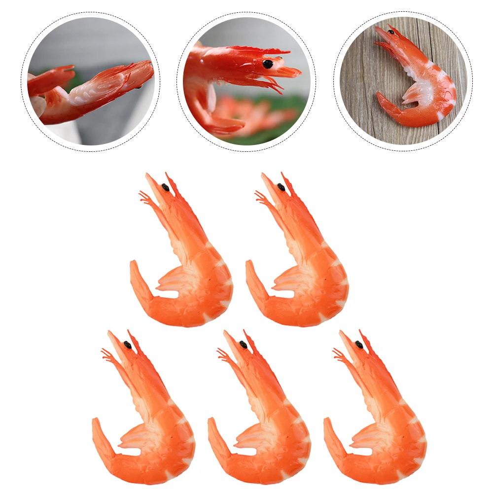 5 Pcs Red Simulated Shrimp Props PVC Food Model Fake Plastic Shrimp Decorations Toys Educational Learning
5 Pcs Red Simulated Shrimp Props PVC Food Model Fake Plastic Shrimp Decorations Toys Educational Learning