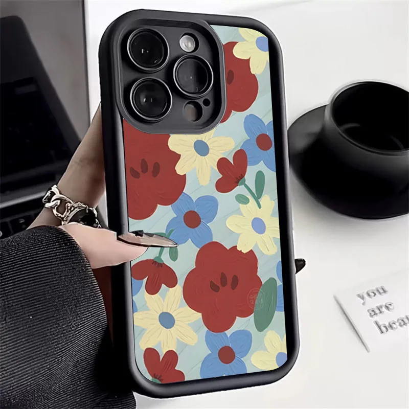 Flower Phone Case For iPhone 15 14 Pro Max 13 12 11 XS XR X 7 8 15 Plus SE 2020 2022 Shockproof Matte Soft Silicone Bumper Cover
Flower Phone Case For iPhone 15 14 Pro Max 13 12 11 XS XR X 7 8 15 Plus SE 2020 2022 Shockproof Matte Soft Silicone Bumper Cover