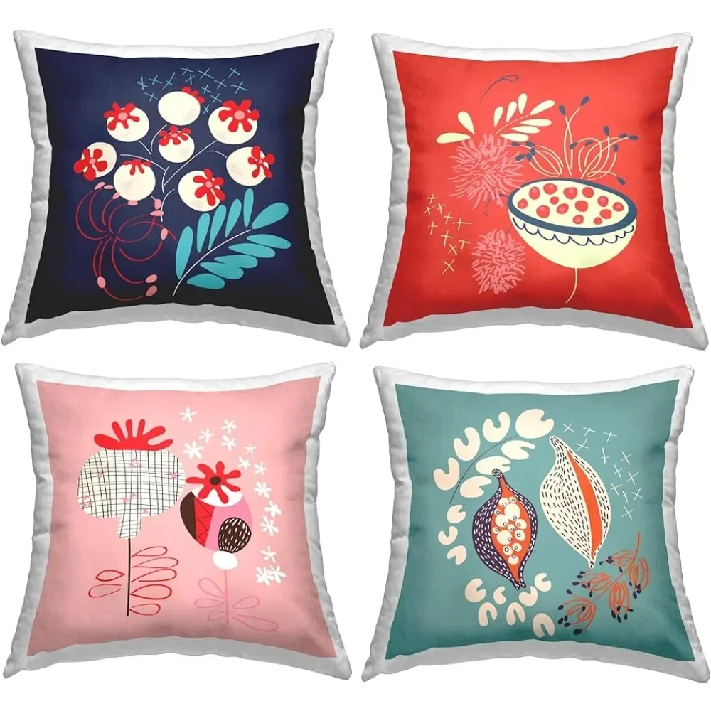 Sofa pillow 18X18 multi-color sleeping pillow modern plant seed design (4 pieces set) pillow body
Sofa pillow 18X18 multi-color sleeping pillow modern plant seed design (4 pieces set) pillow body