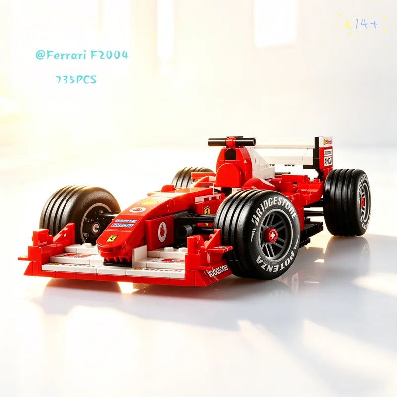 In Stock 735PCS Retro Formula Racing Car Unique Home Decoration Assembled Bricks MOC Creative Design Toys for Birthday Gifts
In Stock 735PCS Retro Formula Racing Car Unique Home Decoration Assembled Bricks MOC Creative Design Toys for Birthday Gifts