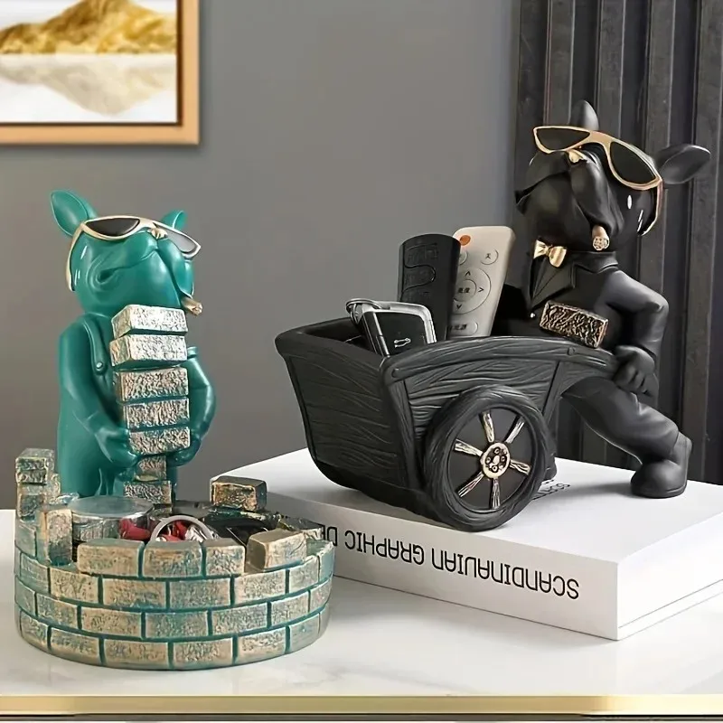 High Quality Builder French Bulldog With Barrow Dog Statue Live room Decor Resin Sculpture Table Decoration Ornament Decor Dog
High Quality Builder French Bulldog With Barrow Dog Statue Live room Decor Resin Sculpture Table Decoration Ornament Decor Dog