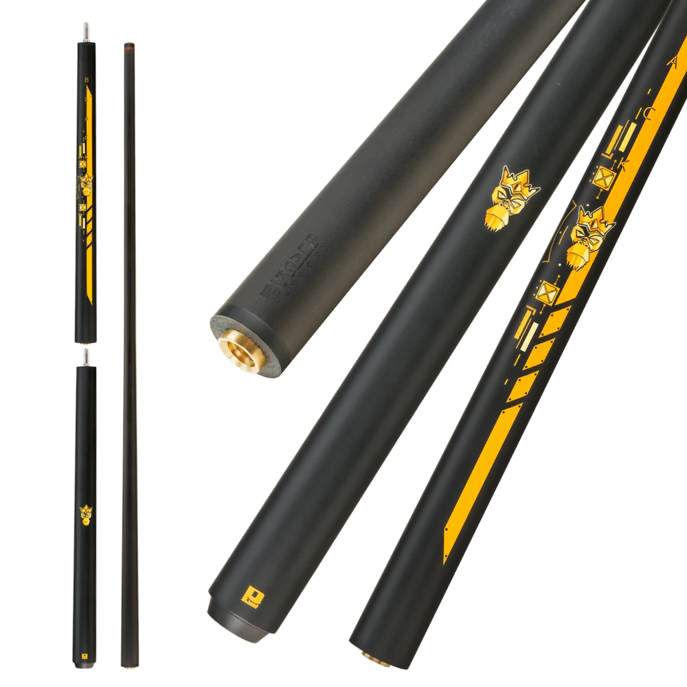 Little Monster 3-Pieces Break Jump Cue Carbon Shaft 147cm 12.9mm with Leather Bag Break Jump Cue Professional Billiards Stick
Little Monster 3-Pieces Break Jump Cue Carbon Shaft 147cm 12.9mm with Leather Bag Break Jump Cue Professional Billiards Stick
