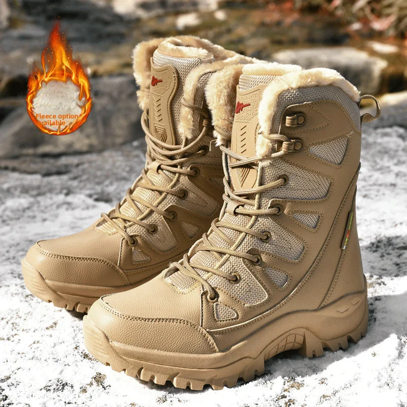 Men's Winter Snow Boots Thickened Fleece Lined Fur Integrated Cold Resistant Large Cotton Shoes for -40 Degree Celsius Weather
Men's Winter Snow Boots Thickened Fleece Lined Fur Integrated Cold Resistant Large Cotton Shoes for -40 Degree Celsius Weather