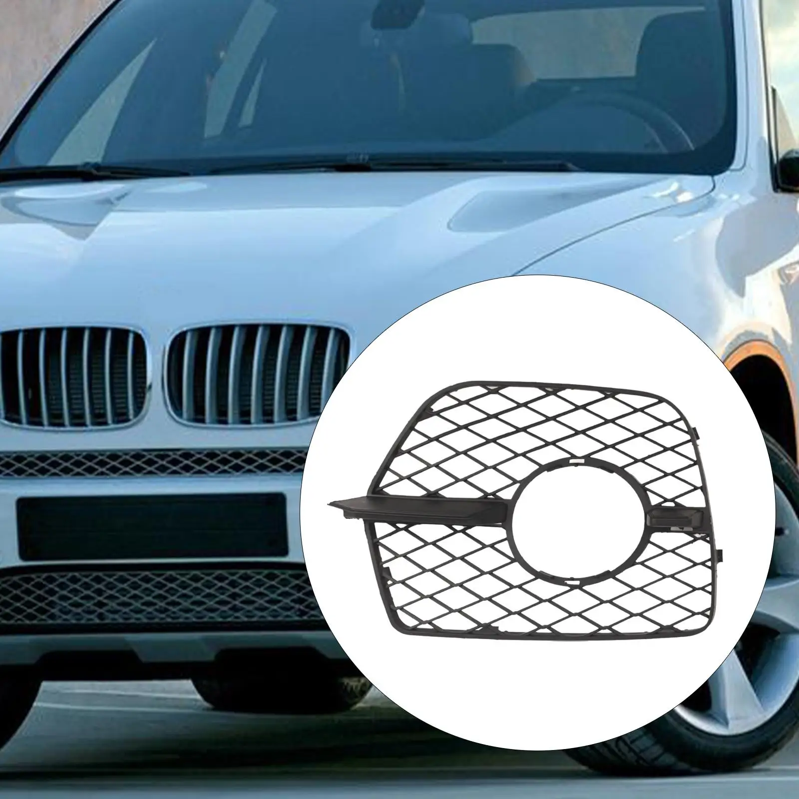 Front Right Fog Light Bezel Mesh 51117188384 Assembly Passenger Side Front Fog Light Grille Grill Cover for E71
Front Right Fog Light Bezel Mesh 51117188384 Assembly Passenger Side Front Fog Light Grille Grill Cover for E71