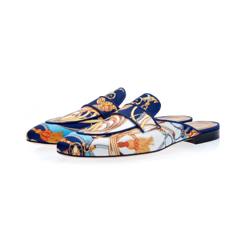 Gold Blue Summer Shoes Men Slippers Embroidered Flower Mens Handmade Sandals Fashion British Style Leather Slippers Plus Size 48
Gold Blue Summer Shoes Men Slippers Embroidered Flower Mens Handmade Sandals Fashion British Style Leather Slippers Plus Size 48