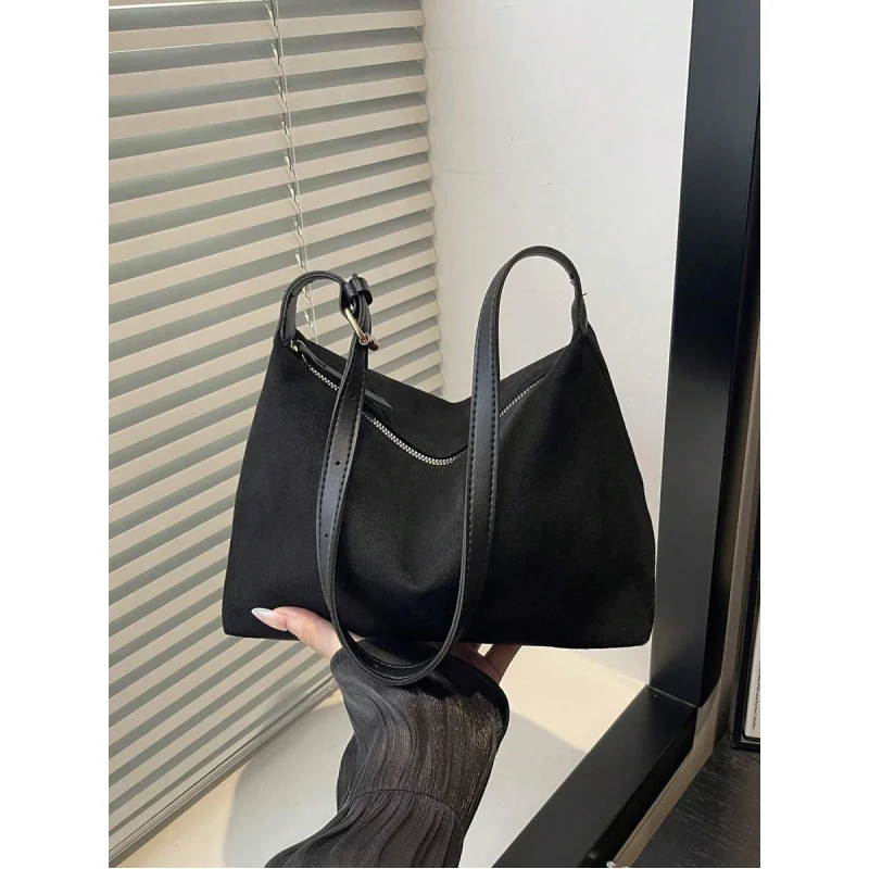 1pc Women's Suede Shoulder Bag, Fashion Versatile Minimalist Large Capacity
1pc Women's Suede Shoulder Bag, Fashion Versatile Minimalist Large Capacity
