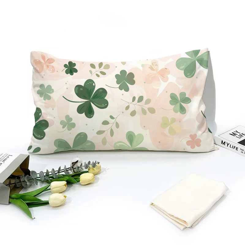 Floral Patterned Pillowcase with Clover & Butterfly Design Bedroom Living Room Sofa Cushion Cover
Floral Patterned Pillowcase with Clover & Butterfly Design Bedroom Living Room Sofa Cushion Cover