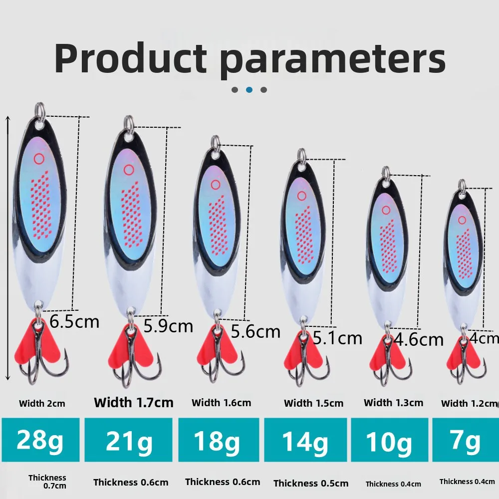 7g-21g Metal Spinner Spoon trout Fishing Lure Hard Bait Sequins Noise Paillette Artificial Bait small hard sequins
7g-21g Metal Spinner Spoon trout Fishing Lure Hard Bait Sequins Noise Paillette Artificial Bait small hard sequins