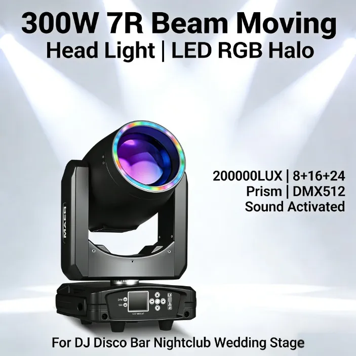 New Arrival 300W Moving Head Beam Light DMX 15 Color&Pattern 48Prisms Disco Lighting Strobe Macro Function for Show
New Arrival 300W Moving Head Beam Light DMX 15 Color&Pattern 48Prisms Disco Lighting Strobe Macro Function for Show