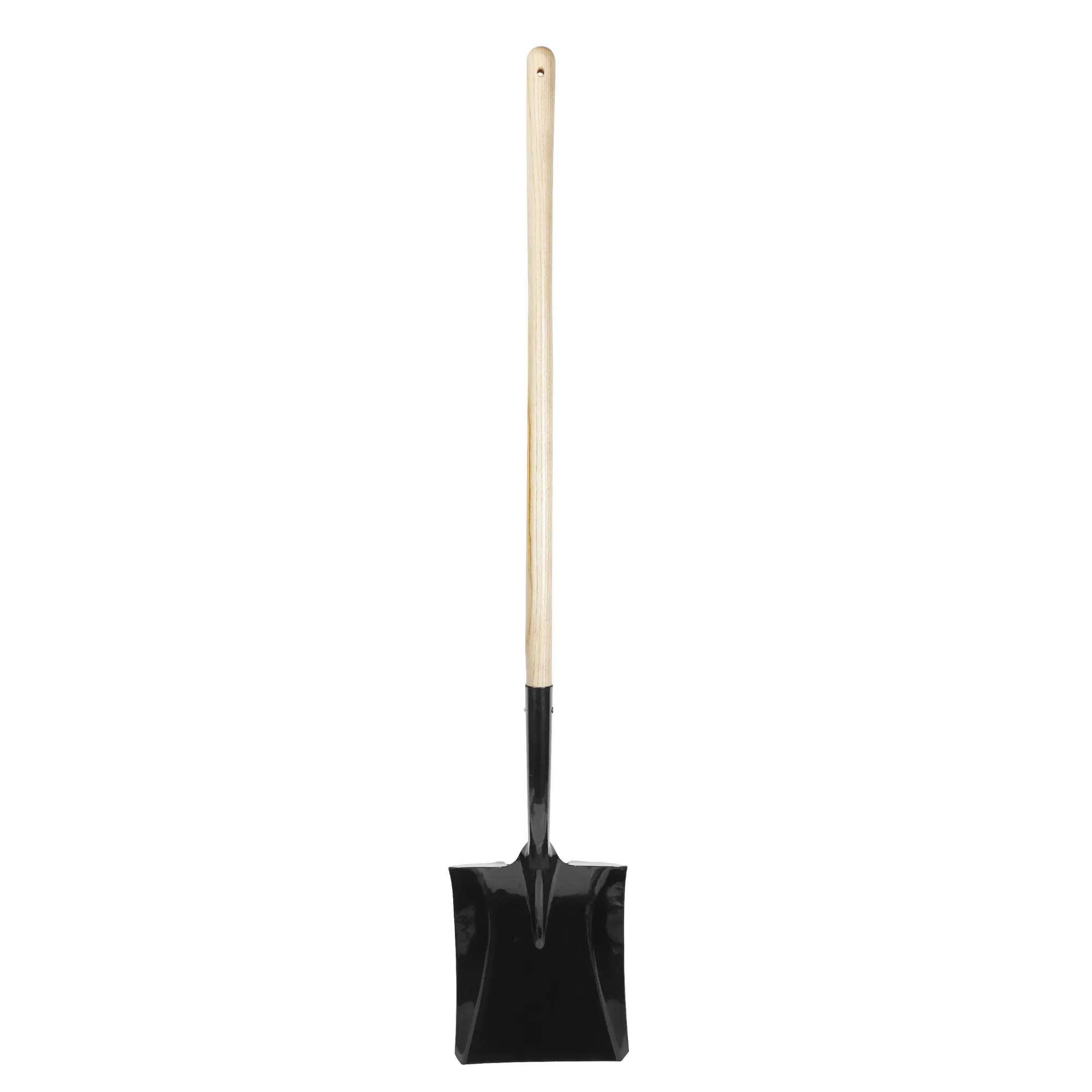 Square steel shovel for a variety of uses including gardening, landscaping and construction
Square steel shovel for a variety of uses including gardening, landscaping and construction