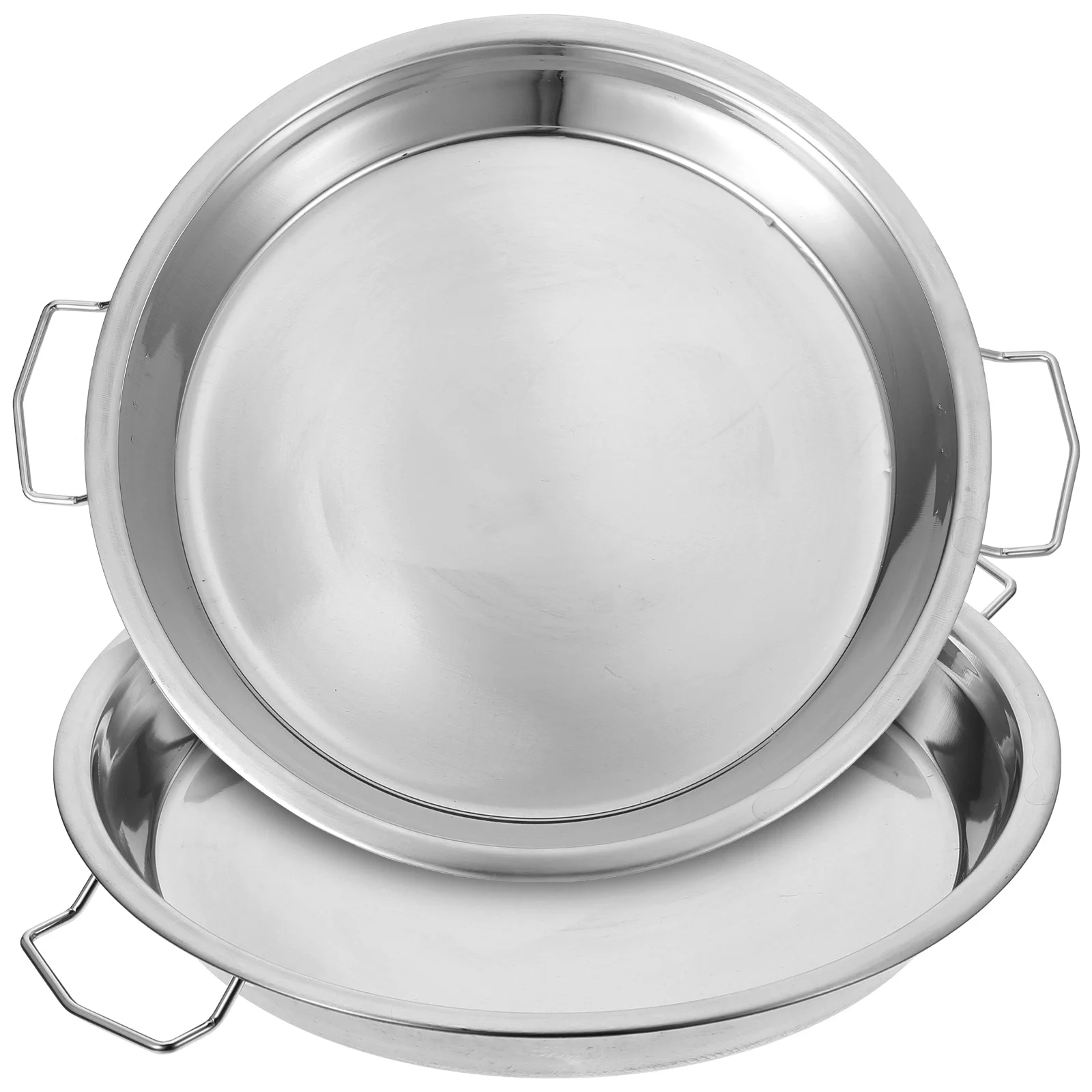 2pcs Double Ear Steaming Plates Stainless Steel Kitchen Dishes Cold Noodle Pans Reusable Easy Clean Baking Trays Cake Serving
2pcs Double Ear Steaming Plates Stainless Steel Kitchen Dishes Cold Noodle Pans Reusable Easy Clean Baking Trays Cake Serving