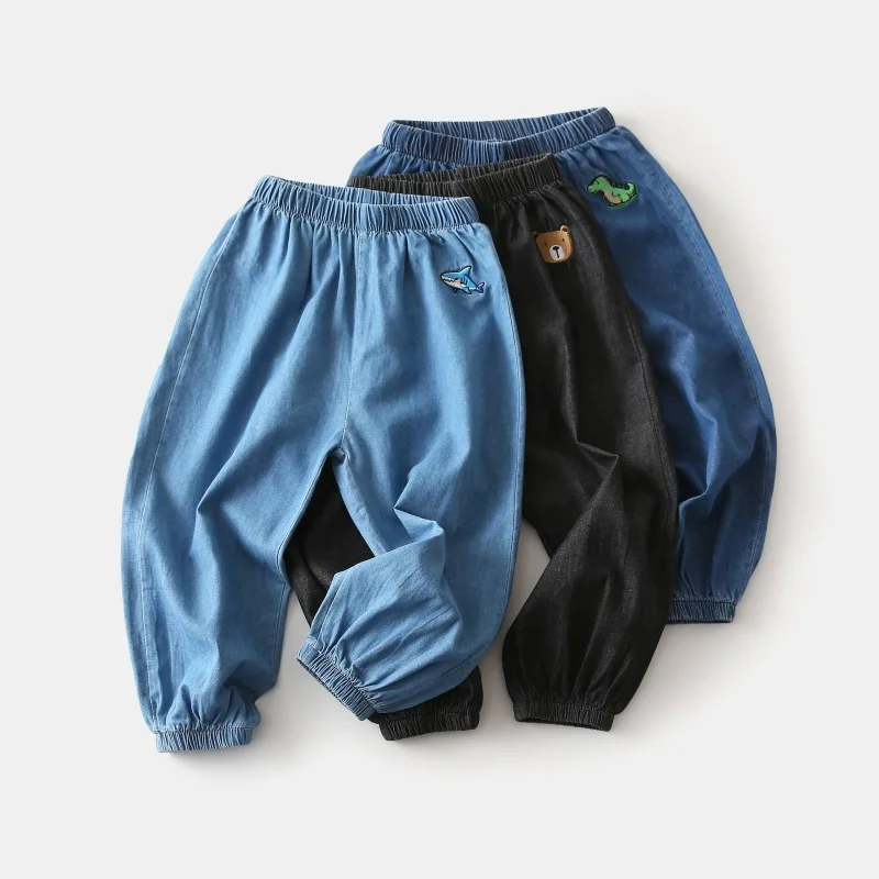 Boys Anti-mosquito Pants Summer New Boys Lightweight Denim Loose Pants Baby Fashion Embroidered Pants
Boys Anti-mosquito Pants Summer New Boys Lightweight Denim Loose Pants Baby Fashion Embroidered Pants