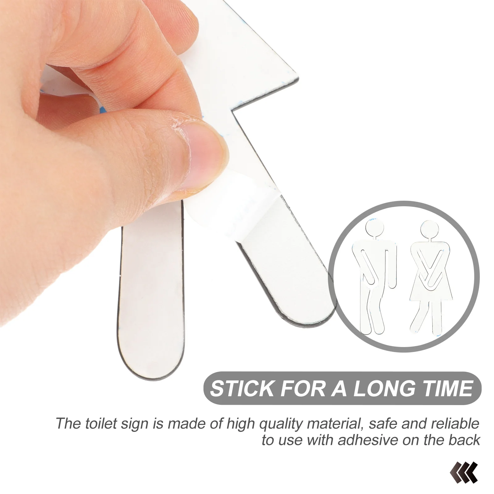 1 Pair Stainless Steel Toilet Sign Plate Restroom Identification Washroom Directional Indicator Bathroom Accessories Lavatory
1 Pair Stainless Steel Toilet Sign Plate Restroom Identification Washroom Directional Indicator Bathroom Accessories Lavatory