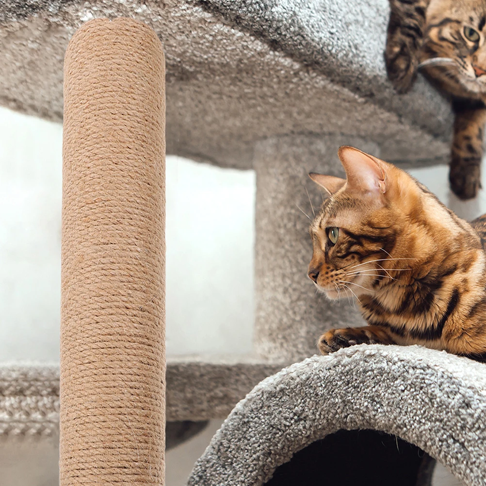 2pcs Cat Scratching Post Replacement Sisal Rope Pole Accessories Tall Jute DIY Space Saving Furniture Protection
2pcs Cat Scratching Post Replacement Sisal Rope Pole Accessories Tall Jute DIY Space Saving Furniture Protection