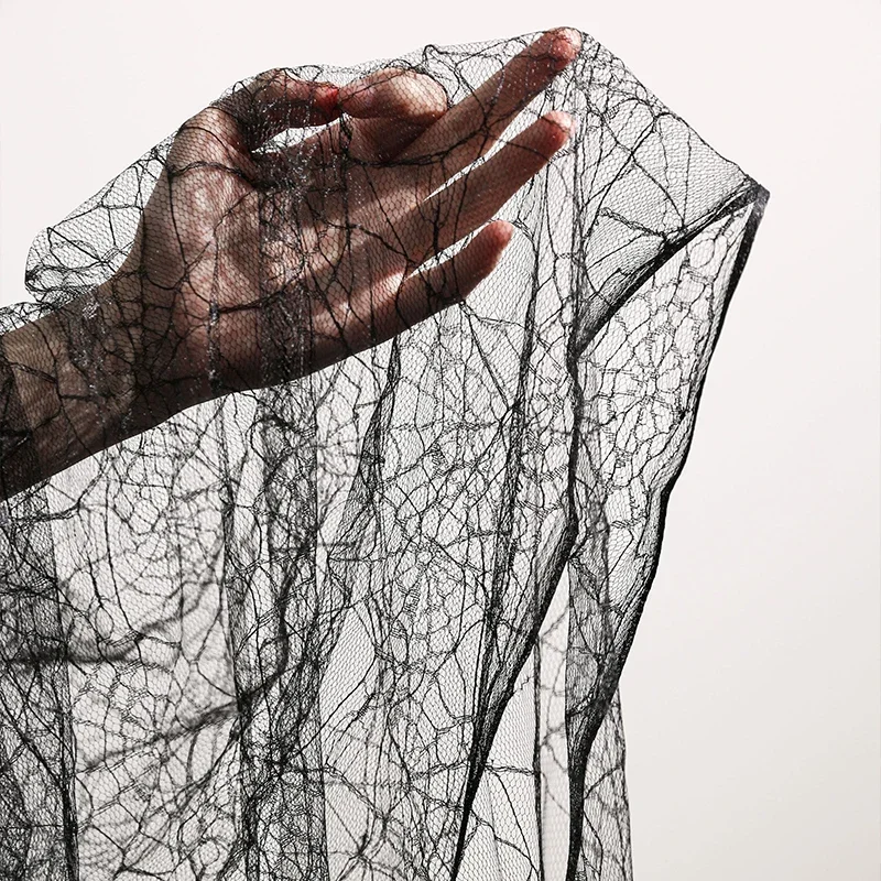 Black Red Spider Web Texture Thin Mesh Lace Fabric Transparent Sheer Creative See Through DIY Stage Photography Costume Material
Black Red Spider Web Texture Thin Mesh Lace Fabric Transparent Sheer Creative See Through DIY Stage Photography Costume Material