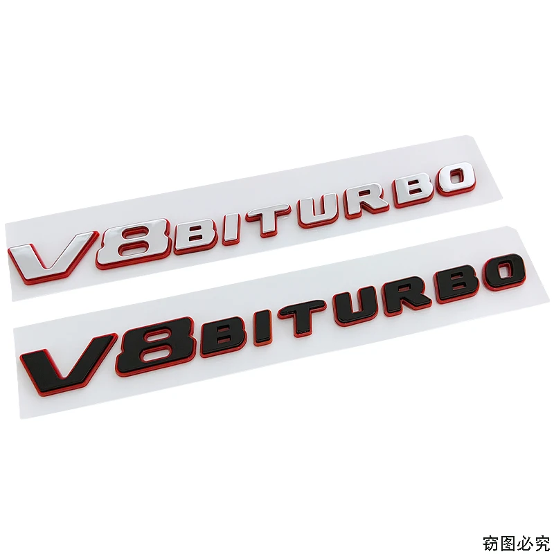 V8 BITURBO for Mercedes Benz new V8BITURBO body side badge C63 G63 S65 fender modification V8 turbocharged letter logo sticker
V8 BITURBO for Mercedes Benz new V8BITURBO body side badge C63 G63 S65 fender modification V8 turbocharged letter logo sticker