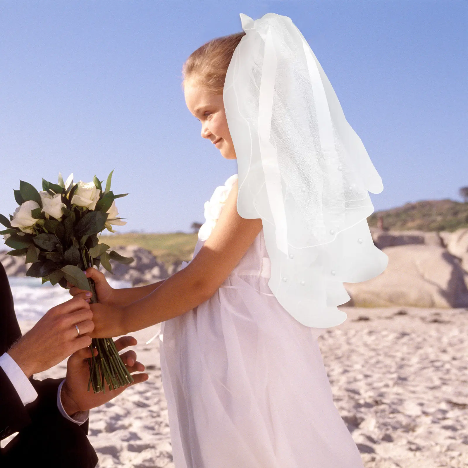 Красивая мягкая фатиновая детская свадебная фата с жемчужным бантом, декоративная двухслойная фата для девочек на особый день
Красивая мягкая фатиновая детская свадебная фата с жемчужным бантом, декоративная двухслойная фата для девочек на особый день