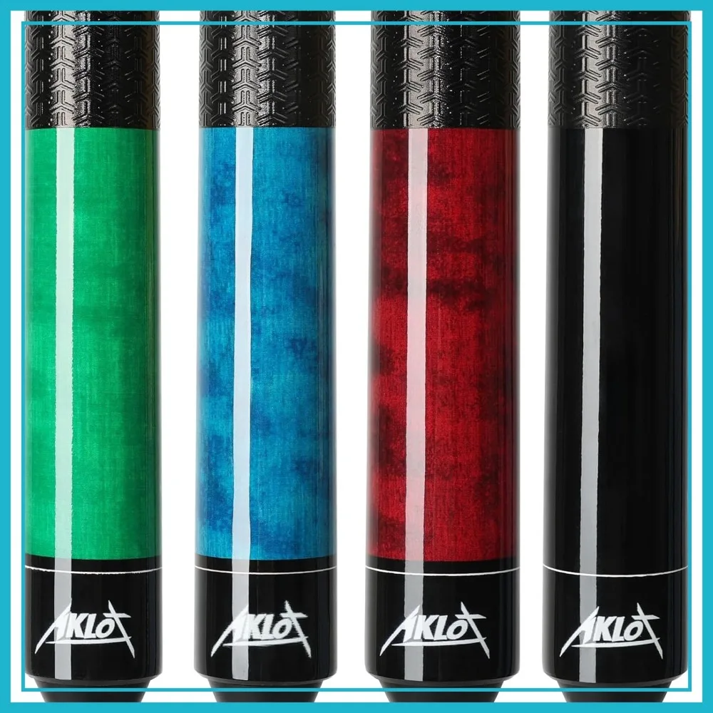 4-Piece 58'' Maple Pool Cue Set with 13mm Leather Tips, Weights, and Anti-Slip Grip
4-Piece 58'' Maple Pool Cue Set with 13mm Leather Tips, Weights, and Anti-Slip Grip