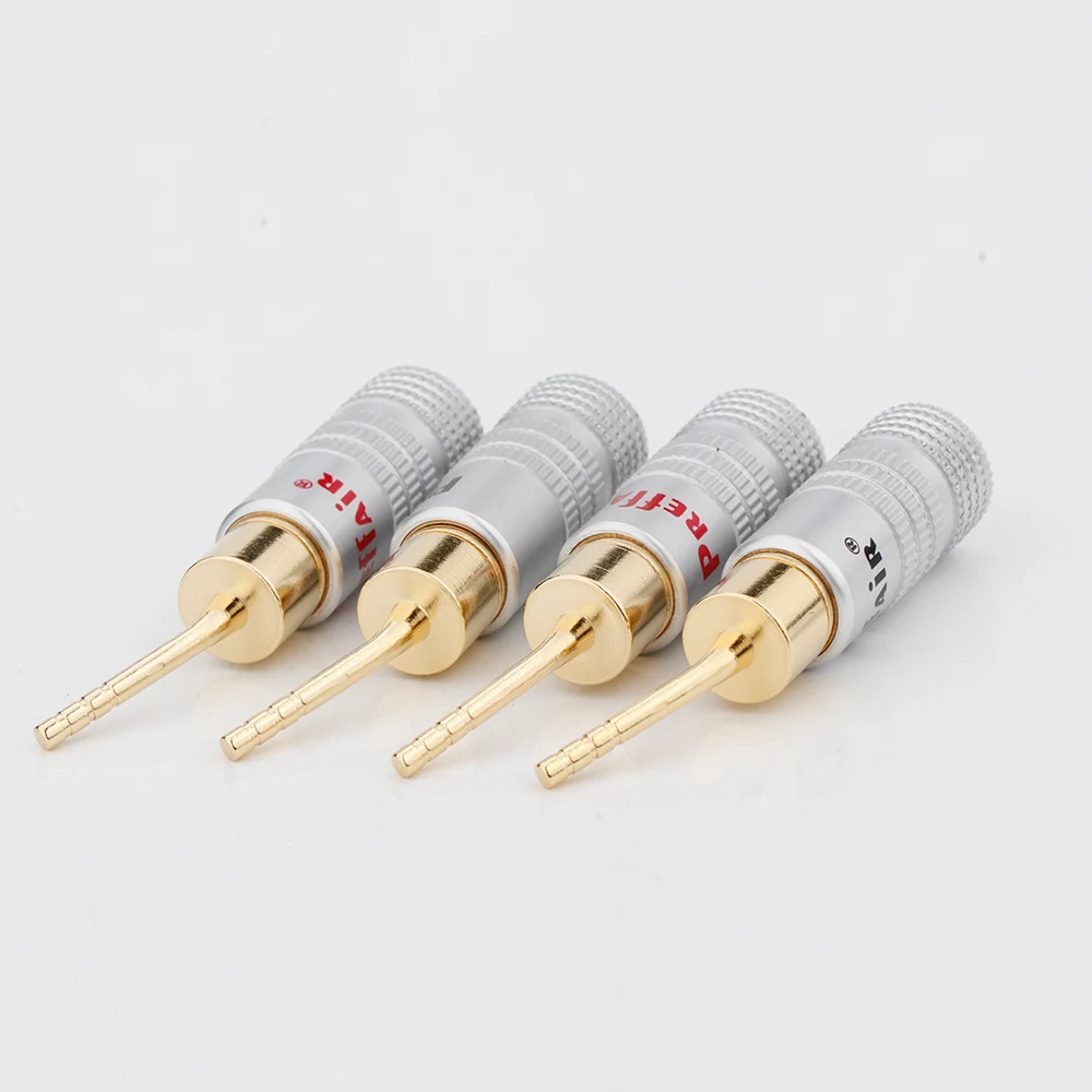 High Quality Preffair BA1431 2mm Gold Plated Bent Pin Speaker Banana Plug Adapter Wire with 8mm Hole Diameter
High Quality Preffair BA1431 2mm Gold Plated Bent Pin Speaker Banana Plug Adapter Wire with 8mm Hole Diameter