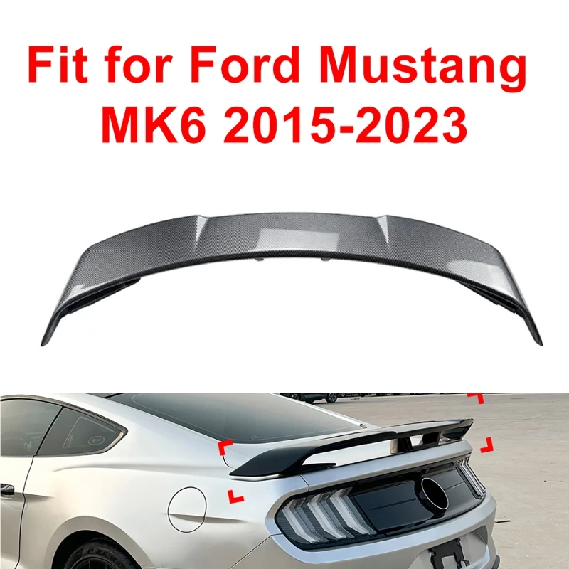 Задний спойлер на крышу автомобиля, хвостовые крылья, аксессуары для внешней тюнинга для Ford Mustang MK6 2015-2023
Задний спойлер на крышу автомобиля, хвостовые крылья, аксессуары для внешней тюнинга для Ford Mustang MK6 2015-2023