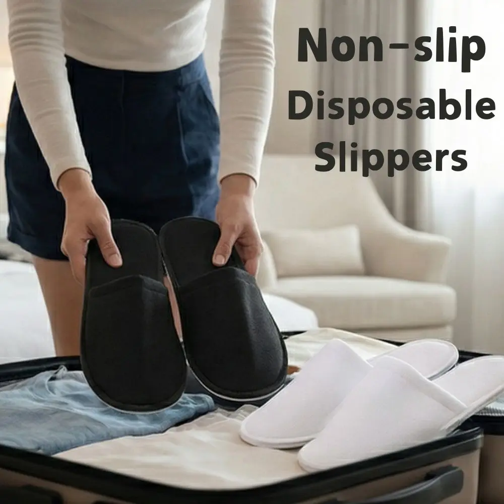 Многоцветные одноразовые тапочки унисекс для гостей, нескользящие тапочки для путешествий, дома, отеля, для женщин и мужчин, портативные домашние тапочки для использования в помещении
Многоцветные одноразовые тапочки унисекс для гостей, нескользящие тапочки для путешествий, дома, отеля, для женщин и мужчин, портативные домашние тапочки для использования в помещении