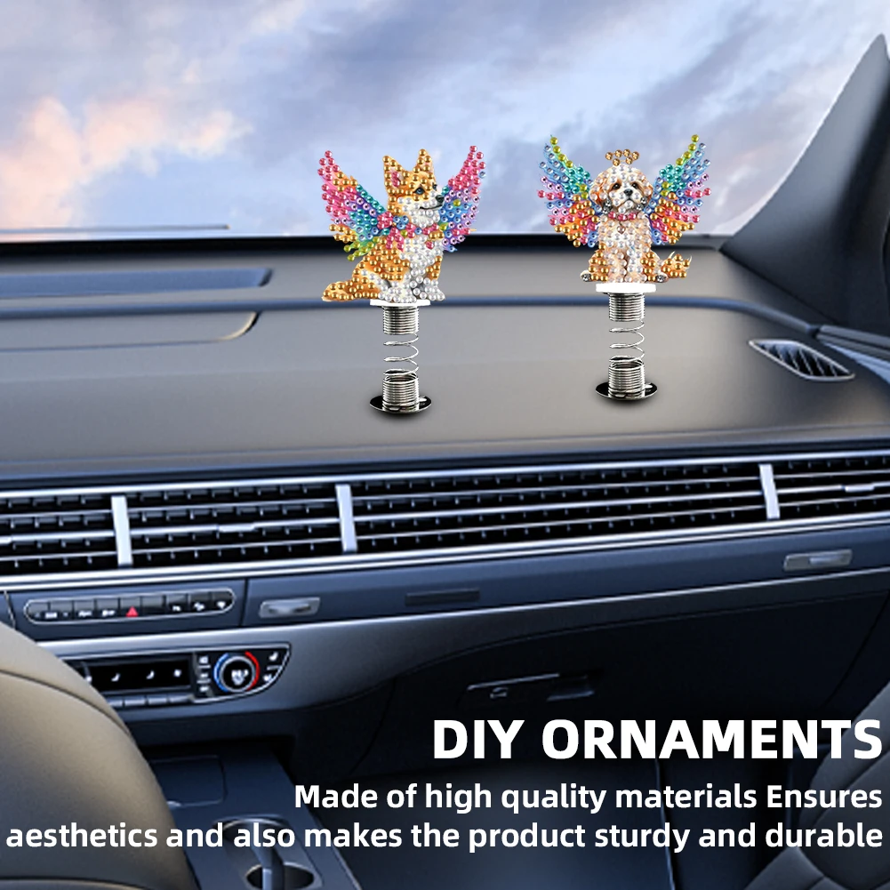 2D Flat Animal DIY Diamond Painting Shake Car Ornaments Car Interior Decoration Desktop Diamond Art Kits for Car Center Console
2D Flat Animal DIY Diamond Painting Shake Car Ornaments Car Interior Decoration Desktop Diamond Art Kits for Car Center Console