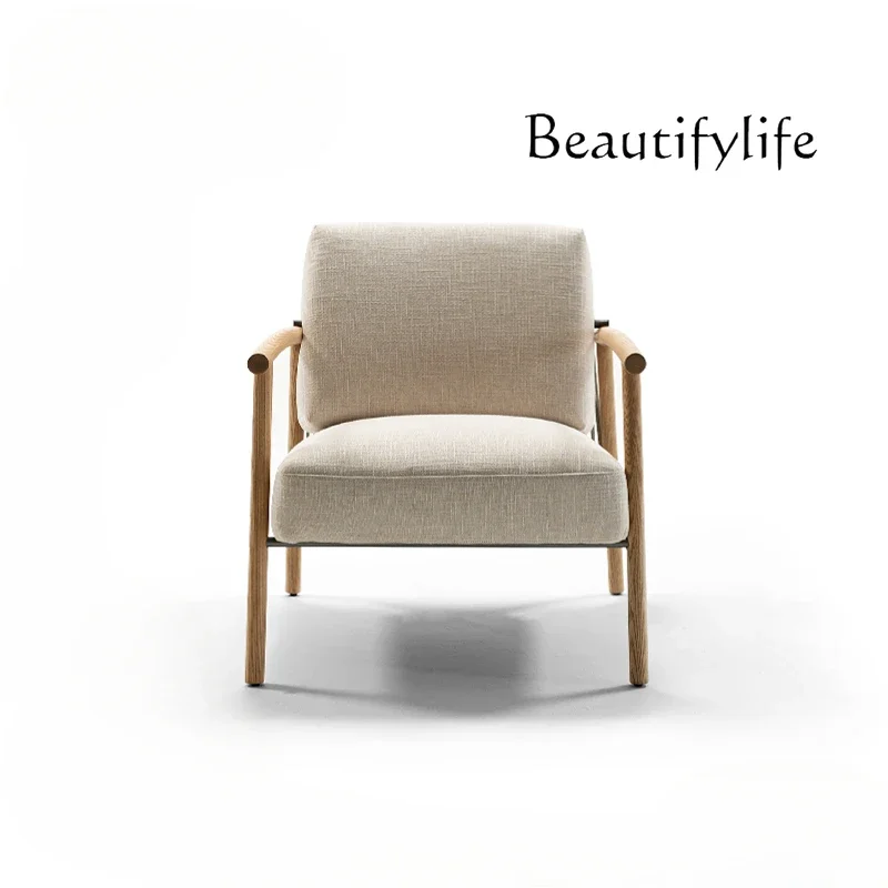Log wind single sofa chair Shu Armrest Solid wood Nordic living room balcony designer leisure chair
Log wind single sofa chair Shu Armrest Solid wood Nordic living room balcony designer leisure chair