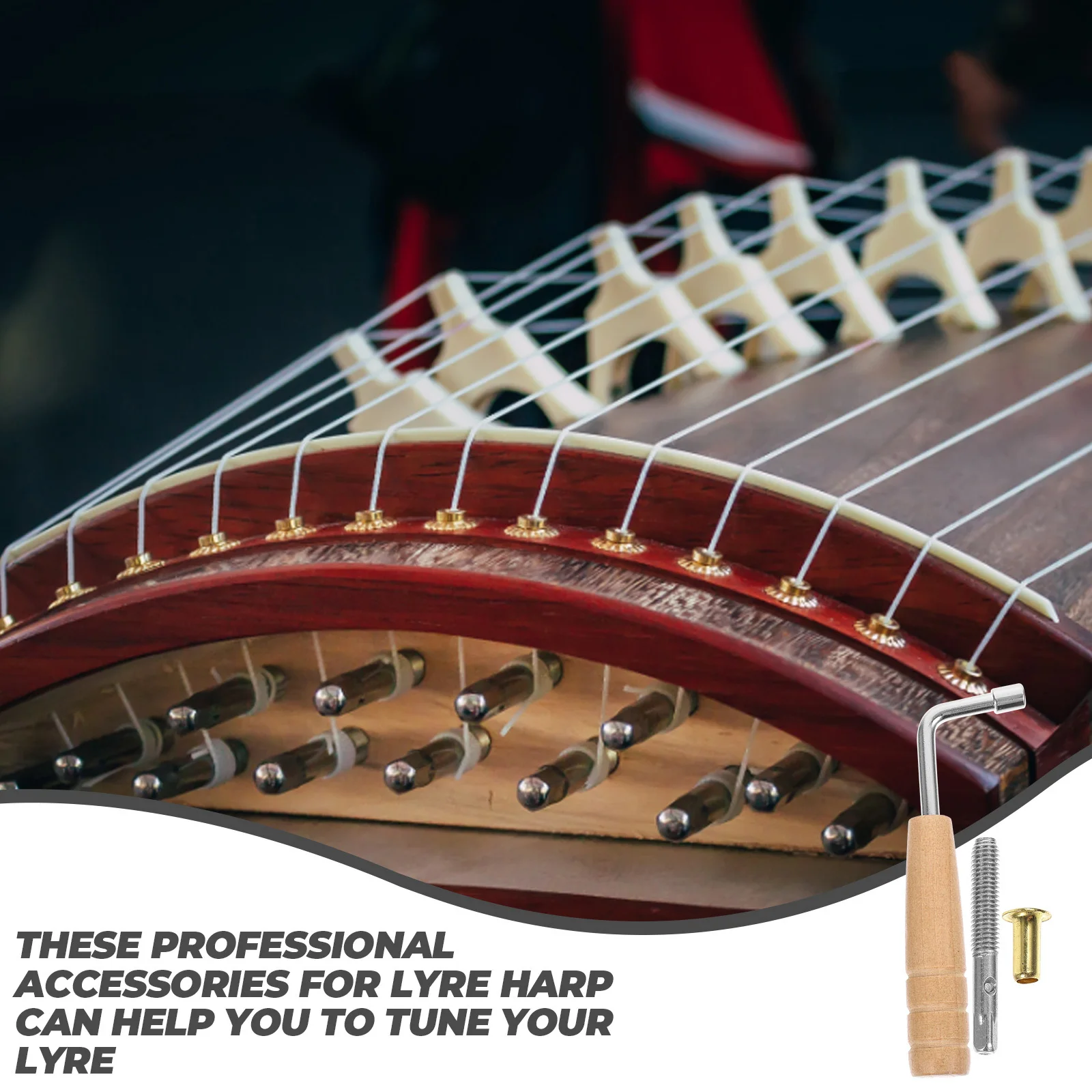 1Set Lyre Harp String Pegs Fine Workmanship Lyre Replacement Tuning Peg Accessories Smooth Polished Professional Parts
1Set Lyre Harp String Pegs Fine Workmanship Lyre Replacement Tuning Peg Accessories Smooth Polished Professional Parts