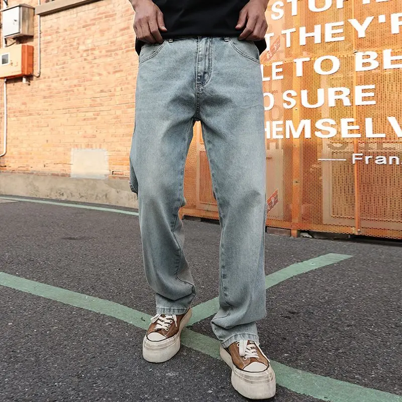Casual Daily Outwear Light Blue Men's Jeans Slim Fit Simple Design Denim Pants 2025
Casual Daily Outwear Light Blue Men's Jeans Slim Fit Simple Design Denim Pants 2025