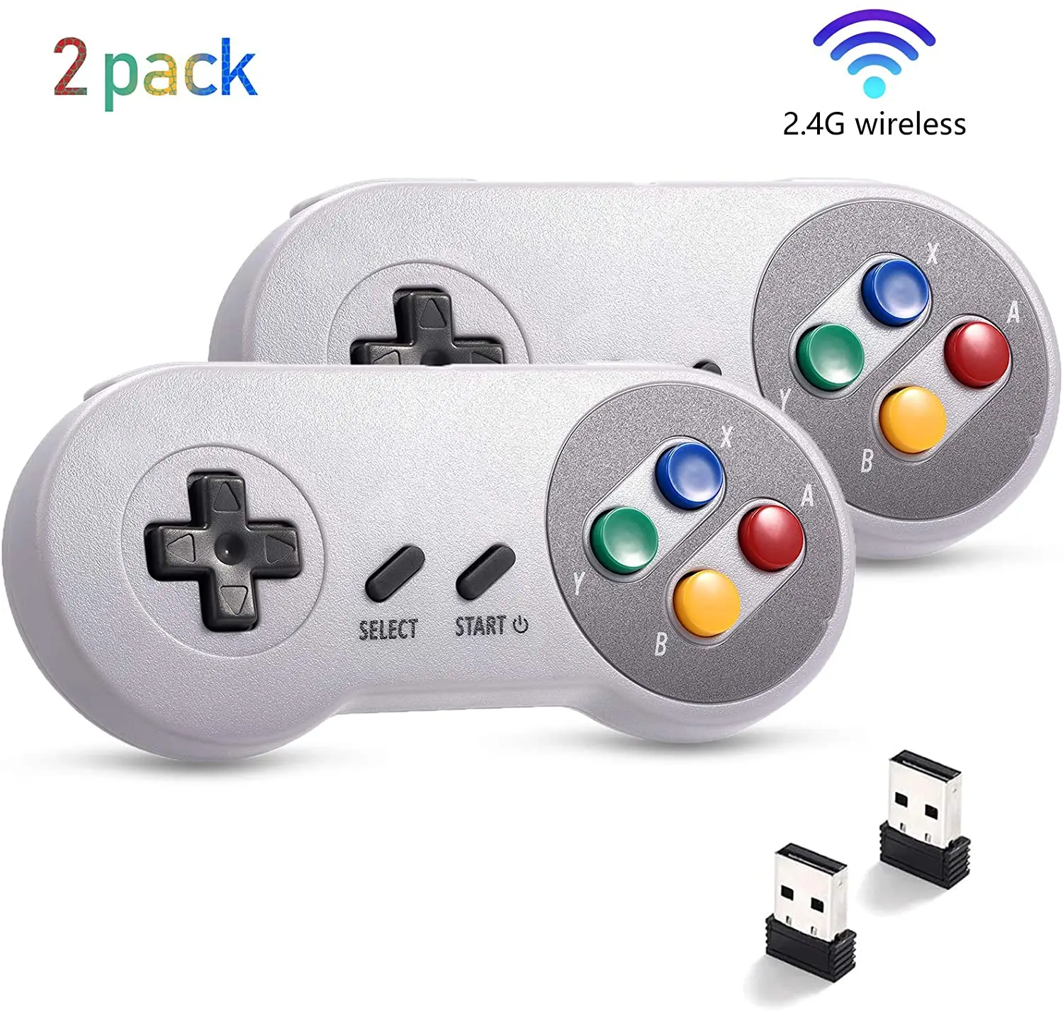 2.4GHz Rechargeable Classic PC USB SNES Game pad Controller for Windows XP 7 8 & MAC & Raspberry PI
2.4GHz Rechargeable Classic PC USB SNES Game pad Controller for Windows XP 7 8 & MAC & Raspberry PI