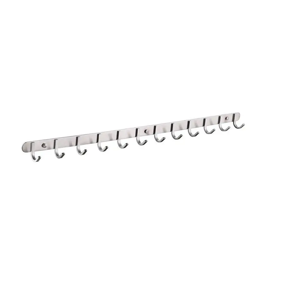 Hook Coat Rack with 12 Square HooksModern Wall Mounted Ultra Durable with Solid Steel Construction,Brushed Stainless Steel Finis
Hook Coat Rack with 12 Square HooksModern Wall Mounted Ultra Durable with Solid Steel Construction,Brushed Stainless Steel Finis